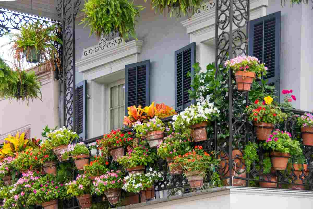 balcone da sogno in autunno