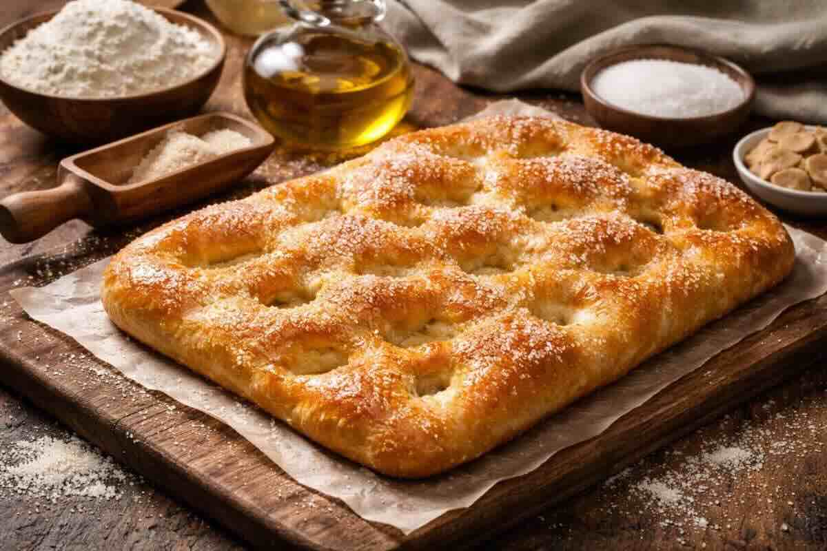 Focaccia dolce di Alessandria ricetta tradizionale