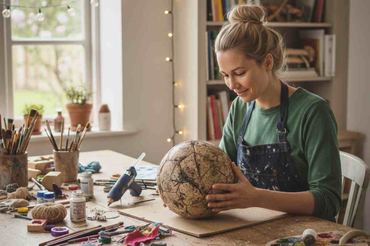 riciclare pallone da calcio